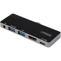USB C Multiport Adapter, USB-C to 4K 60Hz HDMI, 100W PD Pass-Through, 3xUSB, Audio, USB-C Mini Dock, Portable USB Type-C Dock -