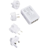 Samsonite 86350 10.50 W AC Adapter - For Notebook, Tablet, Smartphone, Camera - 120 V AC, 230 V AC Input - 2.10 A - White