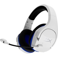 HyperX Cloud Stinger Core Wireless Over-the-ear, Over-the-head Stereo Gaming Headset - White, Blue - Binaural - Circumaural - 1200 cm - RF - 10 Hz to