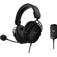 HyperX Cloud Alpha S Wired Over-the-ear, Over-the-head Stereo Gaming Headset - Black - Binaural - Circumaural - 10 Hz to 23 kHz - 97.5 cm Cable - -