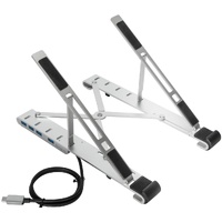 Targus AWU100205GL Height Adjustable Notebook Stand - 25.4 cm (10") to 39.6 cm (15.6") Screen Support - 25.4 cm Height x 6.1 cm Width x 2 cm Depth -
