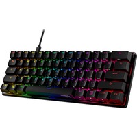 HyperX Alloy Origins 60 Gaming Keyboard - Cable Connectivity - USB Type C Interface - RGB LED - English (US) - Black - Mechanical Keyswitch - 4, 5, -