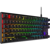 HyperX Alloy Origins Core Rugged Gaming Keyboard - Cable Connectivity - USB Type C Interface - RGB LED - English (US) - Black - Mechanical Keyswitch