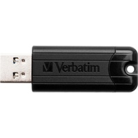 Verbatim PinStripe 32 GB USB 3.0 Flash Drive - Black - 2 Year Warranty