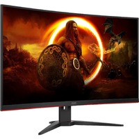 AOC C32G2ZE 32" Class Full HD Curved Screen Gaming LCD Monitor - 16:9 - Black/Red - 31.5" Viewable - Vertical Alignment (VA) - LED Backlight - 1920 x