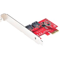 StarTech.com SATA Controller - Serial ATA/600 - PCI Express 2.0 x1 - Plug-in Card - 2 Total SAS Port(s) - 2 SAS Port(s) Internal - PC, Mac, Linux -