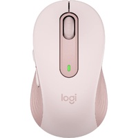 Logitech Signature M650 Mouse - Bluetooth - USB - Optical - 5 Button(s) - 5 Programmable Button(s) - Rose - Wireless - 4000 dpi - Scroll Wheel - Size