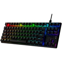 HyperX Alloy Origins Core Rugged Gaming Keyboard - Cable Connectivity - USB Type C Interface - RGB LED - English (US) - Black - Mechanical Keyswitch