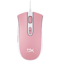 HyperX Pulsefire Core Gaming Mouse - USB 2.0 - Optical - 7 Button(s) - 7 Programmable Button(s) - Pink, White - Cable - 6200 dpi - Symmetrical