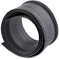 StarTech.com 10ft (3m) Cable Management Sleeve, Braided Mesh Wire Wraps/Floor Cable Covers, Computer Cable Manager/Cord Conceale