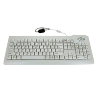 Seal Shield Silver Seal Keyboard - Cable Connectivity - USB Interface - Membrane Keyswitch - Computer