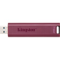 Kingston DataTraveler Max DTMAXA 256 GB USB 3.2 (Gen 2) Type A Flash Drive - Red - 1000 MB/s Read Speed - 900 MB/s Write Speed