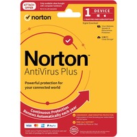 LifeLock Norton AntiVirus Plus - Subscription License and Media - 1 Device, 2 GB, 1 User - Annual Fee - Antivirus - DVD-ROM - 1 Year License Validity