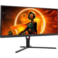 AOC AGON U34G3XM 34" Class UW-QHD Gaming LCD Monitor - 21:9 - Black, Red - 34" Viewable - Vertical Alignment (VA) - WLED Backlight - 3440 x 1440 - -