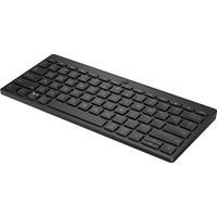 HP 350 Rugged Keyboard - Wireless Connectivity - Black - Plunger Keyswitch - Bluetooth - 5.2 - 10 m - Mobile Phone, Tablet, Notebook, Desktop - PC, -