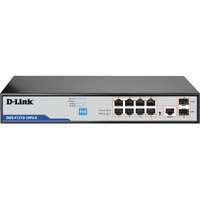 D-Link DGS-F1210 DGS-F1210-10PS-E 8 Ports Manageable Ethernet Switch - Gigabit Ethernet - 10/100/1000Base-T, 1000Base-X - 4 Laye