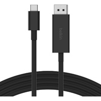 Belkin Connect 2 m DisplayPort/USB-C Data Transfer Cable for Chromebook, MacBook, iPad Pro, Monitor, Projector, Tablet, TV, USB Device, Mobile Device
