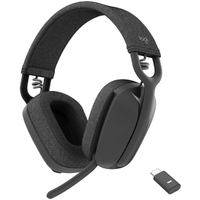 Logitech Zone Vibe Wireless Over-the-ear, Over-the-head Stereo Headset - Graphite - Binaural - Ear-cup - 3000 cm - Bluetooth - 2