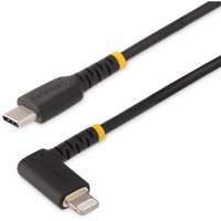 StarTech.com 6ft (2m) Durable USB-C to Lightning Cable, Right-Angled Heavy Duty USB Type-C to Lightning Charging/Sync Cord - 6ft