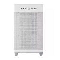 ASUS AP201 Prime Case Mesh White Edition Micro ATX Case Mesh Panels Support 360mm Cooler supports ATX PSUs up to 180mm. graphics card up to 338mm