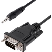 StarTech.com 3ft (1m) DB9 to 3.5mm Serial Cable for Serial Device Configuration, RS232 DB9 Male to 3.5mm for Calibrating via Aud