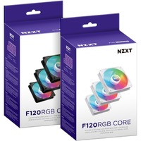 NZXT F120 RGB Core RF-C12TF-W1 3 pc(s) Cooling Fan - 120 mm Maximum Fan Diameter - 3 x Fan(s) - 2233.1 L/min Maximum Airflow - 1800 rpm - Fluid - PWM