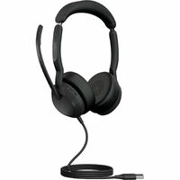 Jabra Evolve2 50 Wired/Wireless On-ear Stereo Headset - Binaural - Supra-aural - 3000 cm - Bluetooth - 20 Hz to 20 kHz - 170 cm Cable - MEMS Noise -