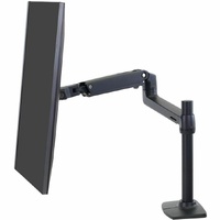 Ergotron Mounting Arm for Monitor, Display, TV, LCD Display - Matte Black - Height Adjustable - 86.4 cm (34") Screen Support - 11.34 kg Load Capacity
