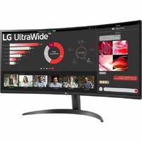 LG Ultrawide 34WR50QC-B 34" Class UW-QHD Curved Screen Gaming LCD Monitor - 21:9 - Black - 34" Viewable - Vertical Alignment (VA) - 3440 x 1440 - - -