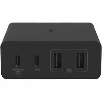 Belkin BoostCharge Pro 108 W AC Adapter - Universal Adapter - USB - USB Type-C - For MacBook Pro, iPhone - Black