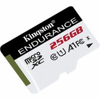 Kingston High Endurance 256 GB Class 10/UHS-I (U1) microSDXC - 1 Pack - 95 MB/s Read - 45 MB/s Write