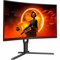 AOC CQ27G3Z 27" Class WQHD Curved Screen Gaming LED Monitor - 16:9 - Black, Red - 27" Viewable - Vertical Alignment (VA) - LED Backlight - 2560 x - -