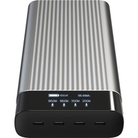 Hyper HyperJuice HJ245B Power Bank - For iPhone, MacBook, Drone - 2 x Type-C 100W, 2 x Type-C 65W - 27000 mAh - 4 x USB