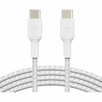 Belkin 1 m USB-C Data Transfer Cable - 2 Pack - First End: 1 x USB Type C male - Second End: 1 x USB Type C male - White