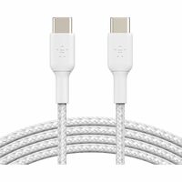 Belkin 1 m USB-C Data Transfer Cable - 2 Pack - First End: 1 x USB Type C male - Second End: 1 x USB Type C male - White