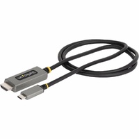StarTech.com 3ft (1m) USB-C to HDMI Adapter Cable, 8K 60Hz, 4K 144Hz, HDR10, USB Type-C to HDMI 2.1 Converter, USB-C/USB4/TB3/4 Compatible - Cable -