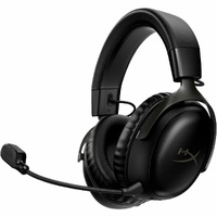 HyperX Cloud III Wireless On-ear, Over-the-ear Stereo Gaming Headset - Black - Binaural - Circumaural - 2000 cm - 64 Ohm - 10 Hz to 21 kHz - Electret