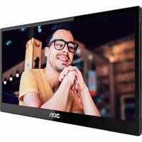 AOC 16T3E 16" Class Full HD LCD Monitor - Black - 15.6" Viewable - In-plane Switching (IPS) Technology - 1920 x 1080 - 16.19 Million Colors - 250 - 4