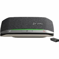 HP Speakerphone - Silver - USB - Microphone - Battery