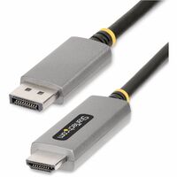 StarTech.com 6ft (2m) DisplayPort to HDMI Adapter Cable, 8K 60Hz, 4K 144Hz, HDR10, DP 1.4 to HDMI 2.1 Active Video Converter - 6