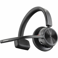 Poly Voyager 4300 UC 4310 Wired/Wireless Over-the-head, On-ear Mono Headset - Black - Microsoft Teams Certification - Google Assistant, Siri - - - cm