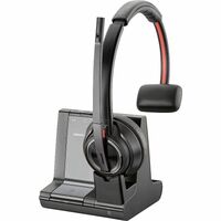 Poly Savi 8210 Wireless Over-the-head, On-ear Mono Headset - Black - Microsoft Teams Certification - Monaural - Supra-aural - 18000 cm - - 32 Ohm - -