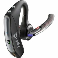 Poly Voyager 5200-M Wireless Earbud, Behind-the-neck Mono Earset - Black - Microsoft Teams Certification - Siri, Google Assistant - Monaural - In-ear