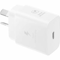 Samsung 25 W AC Adapter - Universal Adapter - For Workstation - 120 V AC, 230 V AC Input - 5 V DC, 9 V DC, 3.3 V DC Output - 3 A - White