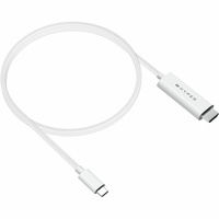 Targus HyperDrive HD6007WHGL HDMI/USB-C A/V Cable - Cable for Audio/Video Device - White