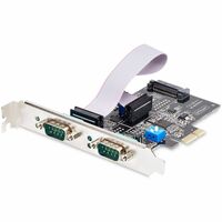 StarTech.com 2-Port Serial PCIe Card, Dual-Port RS232/RS422/RS485 Card, 16C1050 UART, ESD Protection, Windows/Linux, TAA-Compliant - 2-Port PCIe Card