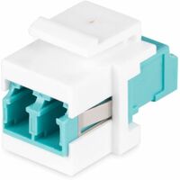 StarTech.com LC to LC Coupler, LC Fiber Coupler, LC/UPC Duplex Keystone Jack, Fiber Optic Keystone Coupler for Patch Panel - LC