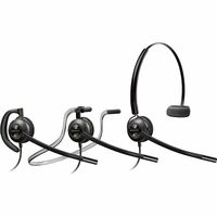 Poly EncorePro 500 540 Wired On-ear, Over-the-head, Over-the-ear, Behind-the-head Mono Headset - Black - Monaural - Supra-aural - 89 cm Cable - Noise