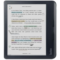 Kobo Libra Colour Digital Text Reader - Black - 24000 Book(s) - 32 GB Flash - 7" Display - Touchscreen - 1264 x 1680 - Wireless LAN - Bluetooth