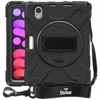 Strike Apple iPad Mini 6 Rugged Case with Handstrap & Lanyard Shoulder Strap